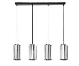 Rabalux Veness lampa wisząca 4x40 W czarna-przydymiona 72256