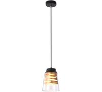 Rabalux Zenaida lámpara colgante 1x60 W negro-transparente-oro 3543