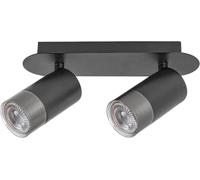 Rabalux Zircon lámpara de techo 2x5 W negro-plata 5070