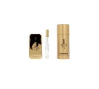 Rabanne 1 Million Eau de Toilette 50 ml Set de regalo 2025 (contiene 50 ml EDT, 150 ml desodorante en spray y 10 ml de spray de viaje)