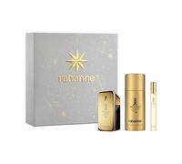 Rabanne 1 Million Eau de Toilette 50 ml Set de regalo 2025 (contiene 50 ml EDT, 150 ml desodorante en spray y 10 ml de spray de viaje)