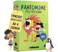 Rabano Art Pantomime para niños, juego educativo y regalo para niñas y niños, juegos a partir de 4, 5, 6, 7, 8, 9 años, regalos de Pascua para niños, juego al aire libre
