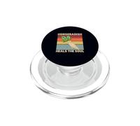 Rábano Picante Cura el Alma Retro Comida Juego de Palabras Vintage Comida Broma PopSockets PopGrip para MagSafe