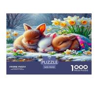 Rabbit 1000 Piece Jigsaw Puzzle for Adults and Families - Complex Cognitive Game 70x50cm/1000pcs
