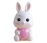 Rabbit Bank - irrompible para rescatar a los Conejos, de Monedas para Criaturas de Dibujos Animados, Encantador Tarro para Animales con cavidad Suave, Acento Creativo en el estatu