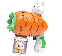 Rabbit & Bear Bubble Wand | ABS, 400g, 16-18cm | 10-Hole Automatic Bubble Blower with LED | Outdoor B́ubble Solution For Kids, Wedding Party Favor Gift