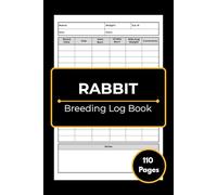 Rabbit Breeding Log Book: Track and document all your rabbitry information to keep every detail organized and easy to reference.