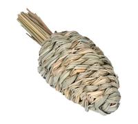 Rabbit Chew Toys - Edible Straw Teeth Grinder, Natural Fiber Enrichment Props with Grass Weave, Sturdy Bite Resistant Texture, Ideal for Hamsters Guinea Pigs Workplace