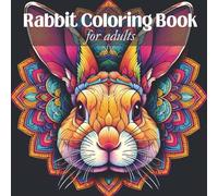 Rabbit Coloring Book for Adults: Beautiful Mandala Rabbit Designs for Relaxation, Stress Relief, and Mindful Coloring