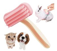 Rabbit Comb - 5.43 * 3.54in Shedding Comb For Pets | Silicone Cat Brush | Soft Shedding Silicone Cleaning Combs For Pets Cats Rabbits Hamster Small Animal Bath Home House Hair Cleaning