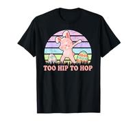 Rabbit Dabbing Too Hip To Hop Bunny Funny Easter Day Camiseta