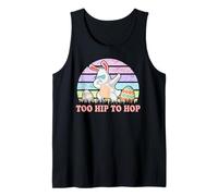Rabbit Dabbing Too Hip To Hop Bunny Funny Easter Day Camiseta sin Mangas