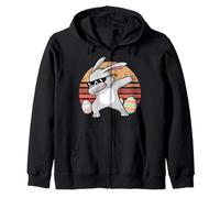 Rabbit Dabbing Too Hip To Hop Bunny Funny Easter Day Sudadera con Capucha