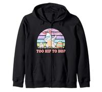 Rabbit Dabbing Too Hip To Hop Bunny Funny Easter Day Sudadera con Capucha