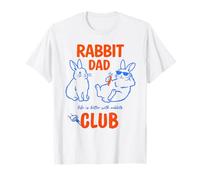 Rabbit Dad Club Hombres Maridos Propietarios Mascotas Camiseta