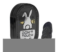Rabbit Fidget Slider, Push Slide Anti-Stress Clicker, Compact Calming Sensory Tool, Metal, with Smooth Sliding Sound Ideal for Teens, Adults, Travel, Office, School Use Relaxation Wherever Needed