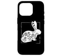 Rabbit Floral Mandala For Bunny Lovers Women Girl Carcasa para iPhone 16 Pro