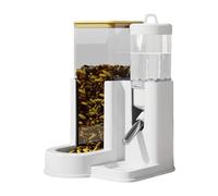 Rabbit Food Dispenser - Household Bunny Food Bowl, Automatic Small Animal Foods and Drink Bowl | 2-In-1 For Bunny Hamster Gerbil Chinchilla Home Living Rooms Bedrooms Accessories