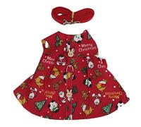 Rabbit Harness and Vest | Adjustable Breathable Bunny Clothes with Leash for Guinea Pigs/Hedgehogs/Small Pets | Cute Pet Skirt Outfit (Metro)