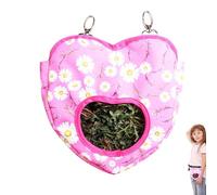 Rabbit Hay Bag - Guinea Hay Bag, Slow Feed Hay Bag, Bunny Hay Feeders | Foldable Rabbit Hay Bag, Rabbit Hay Feeder with 2 Metal Buckles For Chinchilla, Guinea