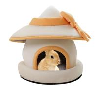 Rabbit House - Cama acogedora con Gorro cálido extraíble, diseño de Felpa Suave y Transpirable | Cómoda Caja para Mascotas pequeñas para Chinchilla, hámster, Conejillo de Indias y hurón