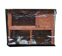 Rabbit Hutch Cover Impermeable Windproof Pet Winter Protection Supplies Double Cage Dust for with Zipper Opening Garden Patio Backyard Lawn Outside2025-10-12