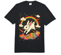 Rabbit in The Sky Bunny Rainbow Zanahorias, Mujeres, Hombres, Niños Comfort Colors Adult Heavyweight T-Shirt