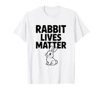 Rabbit Lives Matter Divertido Humor sobre los Derechos de los Animales Camiseta