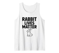 Rabbit Lives Matter Divertido Humor sobre los Derechos de los Animales Camiseta sin Mangas