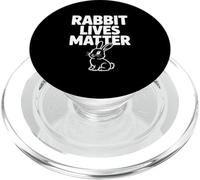 Rabbit Lives Matter Divertido Humor sobre los Derechos de los Animales PopSockets PopGrip para MagSafe