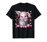 Rabbit Love Graphic For Bunny Mom Cute Valentines Animal Camiseta