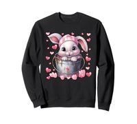 Rabbit Love Graphic For Bunny Mom Cute Valentines Animal Sudadera