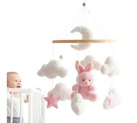 Rabbit Mobile Crib - Decorative Nursery Mobile, Modern Crib Mobile | Linda decoración de conejo, móvil vivero neutro de género, decoración colgante, montaje conveniente, accesorio de cuna para