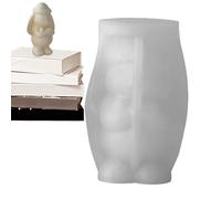 Rabbit Mold - 6.4x5.5x9.9cm Silicone Bunny Plaster Mould for Home Decor, Holiday Crafts with Easy Release Function, Cement Candle Wax Mold for Creative Hobbyists, Flexible Material