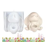 Rabbit Mould, Spring Holiday Forms, Concrete Casting Tray, Flexible Non Stick Silicone, Liquid Stone Pouring Base, Home Decoration Accessory, Small Reusable Tool For Plaster Resin Art