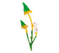 Rabbit Mushroom Brooch Clothing Scarf Safety Cute Collar Women Breastpin Easter Enamel Back Pins Clothes Pin Green Alloy