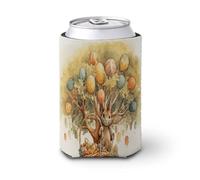 Rabbit on The Tree - Fundas reutilizables aisladas para tazas, manga de café, divertida y duradera, funda de neopreno para bebidas frías y calientes, soporte para bebidas para café helado