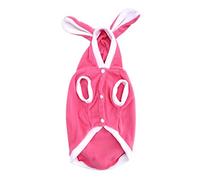 Rabbit Pet Hoodie for Dogs & Cats | Warm Winter Clothes with Soft Breathable Fabric | Cute Costume for Puppy Small Medium Large Pets | Lightweight Dog Sweater (M)