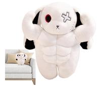Rabbit Plush, Scary Muscle Bunny Standing Toys, Plush, Pp Cotton Soft Doll Throw Pillow For Christmas, Boys, Girls, Kids, Adults, Women, Sleeping, Bedside, Desk, Shelf, And Car, 30x15x12cm