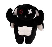 Rabbit Plush Toy, Muscle Bunny Figure, Soft Fabric with Bold Expression, Huggable Pillow Shape, Scary Standing Character for Kids, Sleep Time, Bedroom Display, Cute Version, 11.81x5.91x4.72 Inches