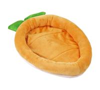 Rabbit Rest Pillow, Carrot Shape, Snuggle Nest with Anti Slip Base, Travel Design with Lightweight Build, Animal Gear, Small Pet 14.57x9.45x1.97 Inches Comfort Mat for Outdoor Camping Apartment