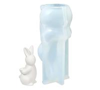 Rabbit Silicone Mould - Scented Candle Casting, Spring Easter Bunny Theme Design, Flexible Heat Resistant Template + Easy Release, High Grade Silicone Material - For Resin Wax &