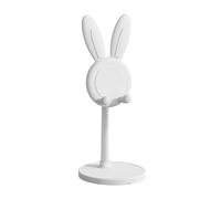 Rabbit Smartphone Holder Stand - Adjustable Cartoon Animal Phone Stand, Cute Desk Accessory, Universal Mobile Device Support Stands Design, Stable Anti Slip Base Flexible Viewing Angle Holder For Smar