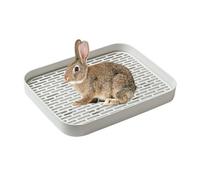 Rabbit Toilet Training Cage for Small Pets - 12.99x9.84x1.65 Inches Small Rabbit Litter Box | Toilets Square Cage Box for Rabbits | Pet Pan Toilet Litter Pan | Pet Pans Boxes fôr Potty Training