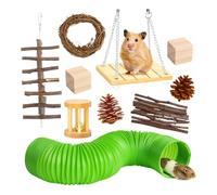 Rabbit Tunnel Tube, Toys Bunny Tunnels and Tubes, Guinea Toys Accessories, Hideaway Toys, Natural Rabbit Toys for Hiding Training Chinchillas, Ferrets, Guinea, Gerbils, Hamsters, Dwarf Rabbits