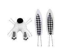 Rabbit Wreath Topper - Seasonal Wall Hanging for Festive Home Styling | Soft Textile Construction with Poseable Details, Clip On Ornament Accessory for Porch Window Mantel Decor 11.81x9.45 in