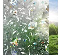 rabbitgoo 3D Vinilo para Ventanas Translucido Privacidad Vinilo Cristal Pegatina Sin Pegamento Adherencia Electrostática Anti UV Decorativos para Puertas Cristal Cocina Baño Oficina Salón 90x200cm