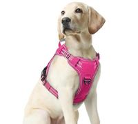 rabbitgoo Arnés para perro, de tamaño mediano, sin tirones, chaleco táctico para perro con mango Molle y control, arnés militar ajustable y reflectante para mascotas para caminar y entrenar