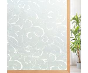 rabbitgoo Vinilo Pegatina de Ventanas Adhesiva Pegatina Privacidad Efecto 3D Decorativa para Cristal Pelicula Decorativa Electrostática para Ventana 44.5x200cm