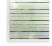 rabbitgoo Vinilo Ventana Privacidad de Rayas 90x200cm, Vinilos para Cristales Electroestático, Lámina Ventana Translucido Anti UV, Vinilo Adhesivo Cristal Decorativos para Oficina Cocina Salón